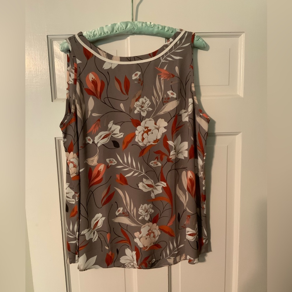 Loft outlet, sz.L, taupe, rust and off white